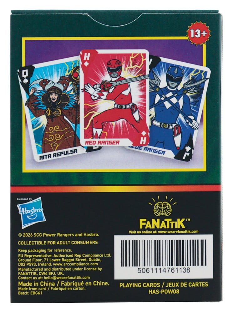 Power Rangers Jeu de Cartes Présentoir (12)