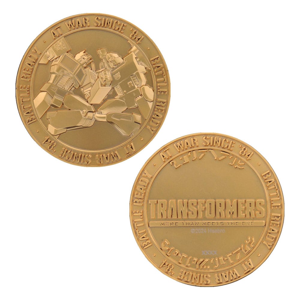 Transformers pièce de collection 40th Anniversary 24k Gold Plated Edition 4 cm