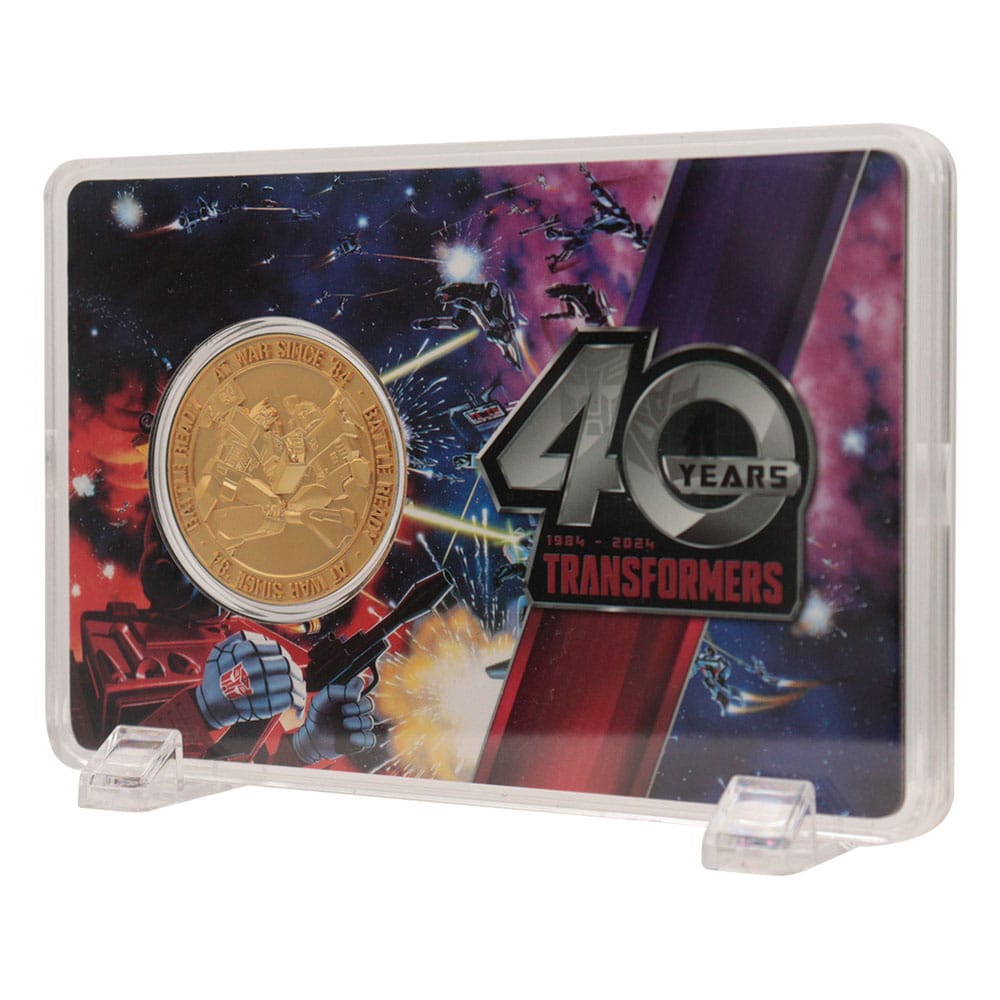 Transformers pièce de collection 40th Anniversary 24k Gold Plated Edition 4 cm