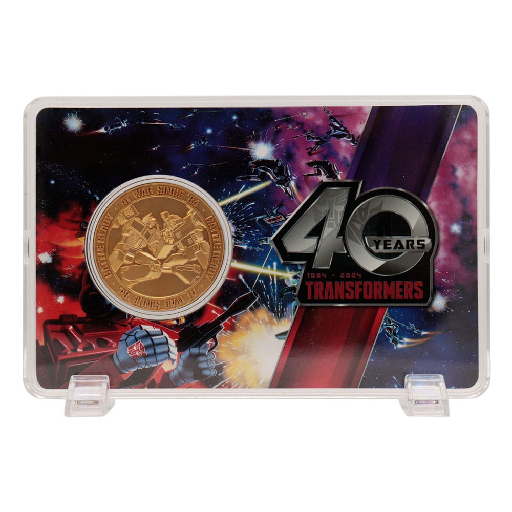Transformers pièce de collection 40th Anniversary 24k Gold Plated Edition 4 cm