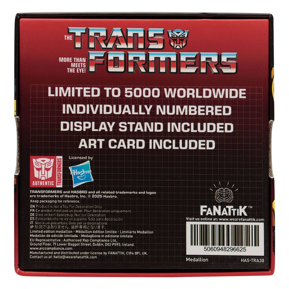Transformers Generation 1 médaillon Bumblebee Limited Edition