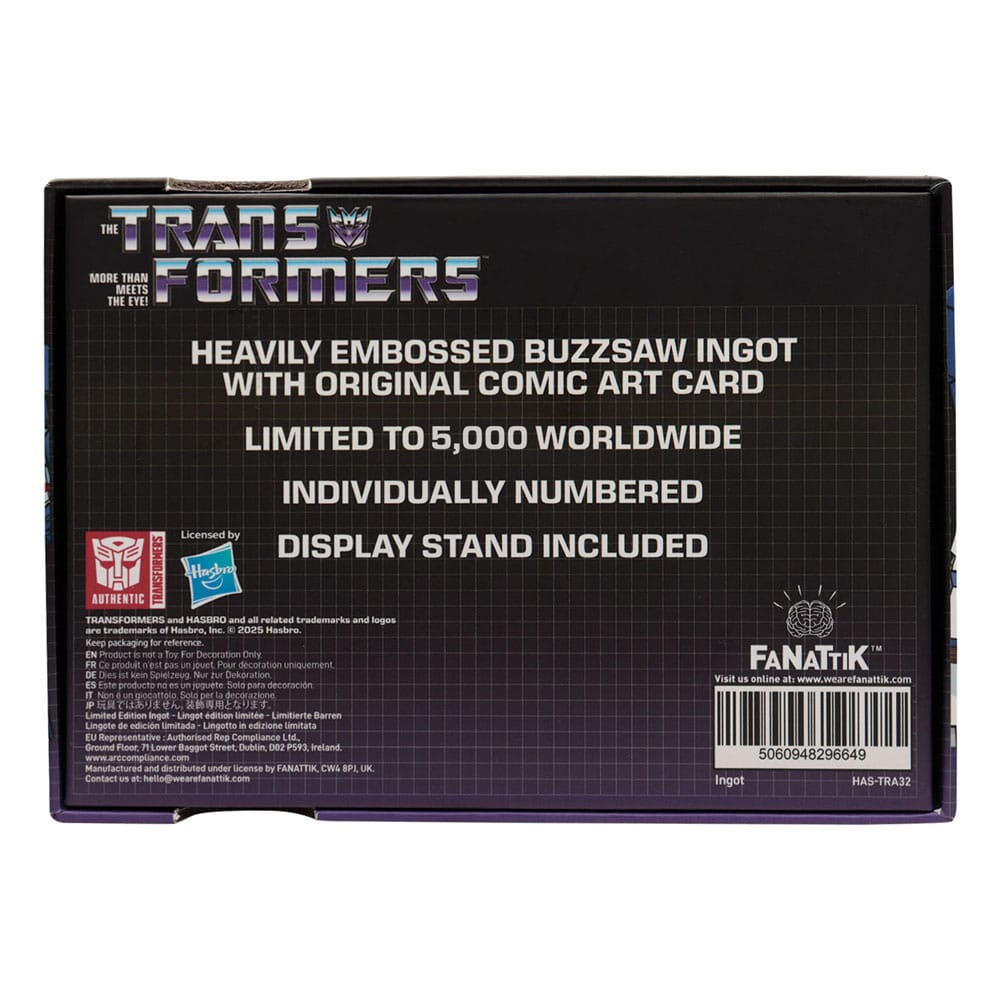 Transformers réplique Soundwave Cassette Limited Edition