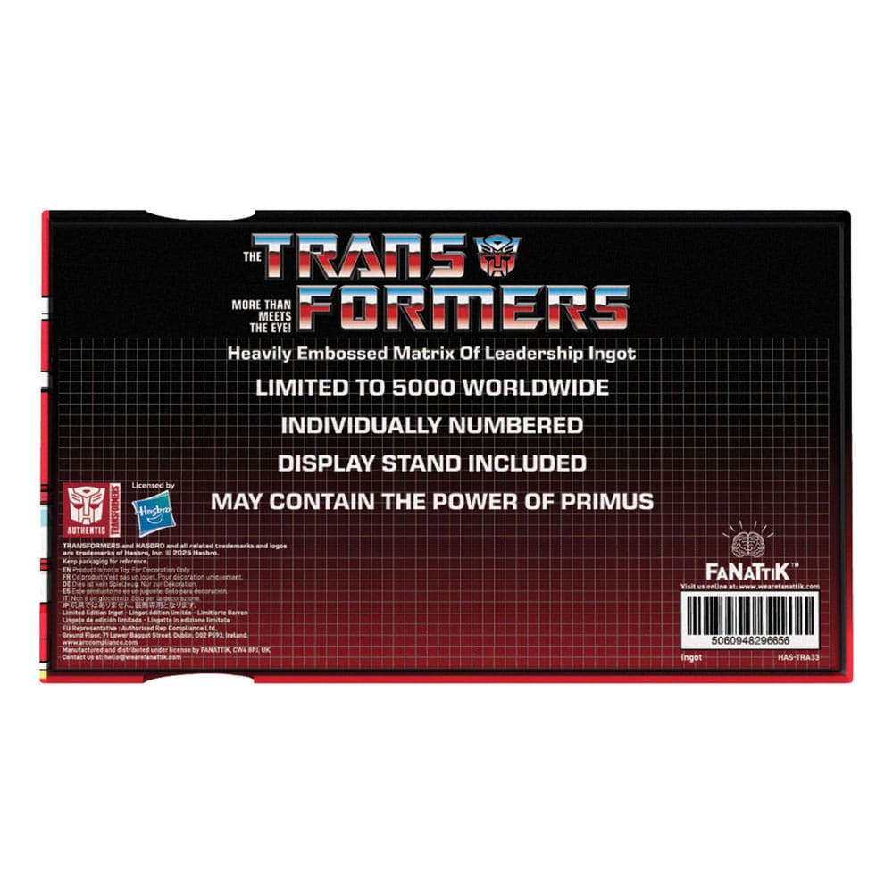 Transformers réplique Matrix of Leadership Metal Limited Edition 14 cm