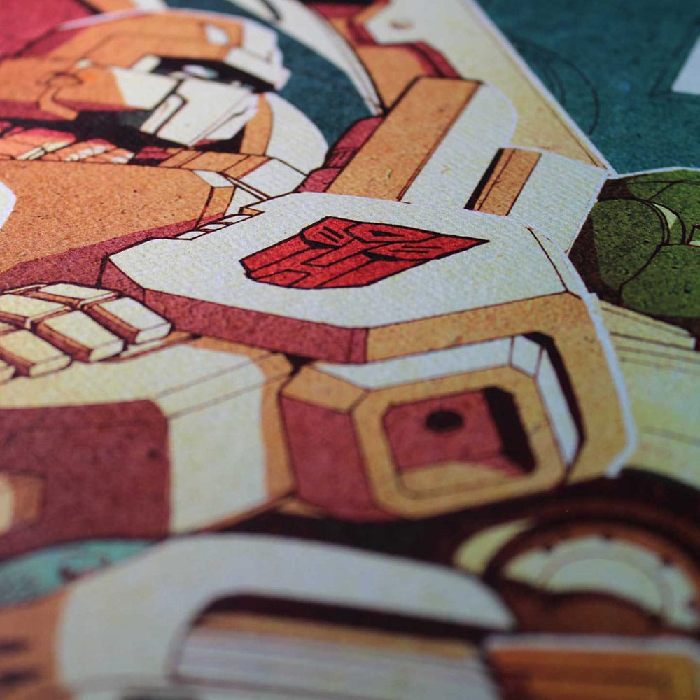 Transformers lithographie Optimus Prime Limited Edition 42 x 30 cm