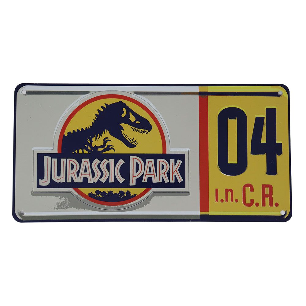 Jurassic Park réplique 1/1 plaque minéralogique Dennis Nedry