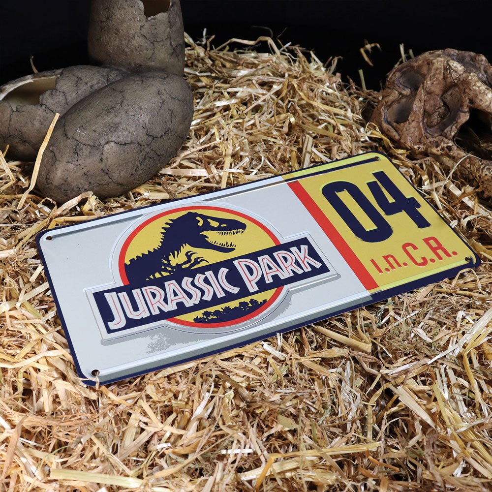 Jurassic Park réplique 1/1 plaque minéralogique Dennis Nedry