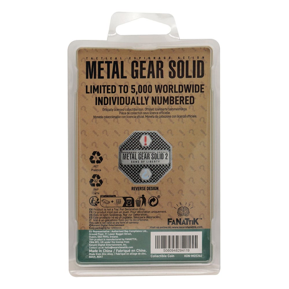 Metal Gear Solid 2 pièce de collection Raiden Limited Edition