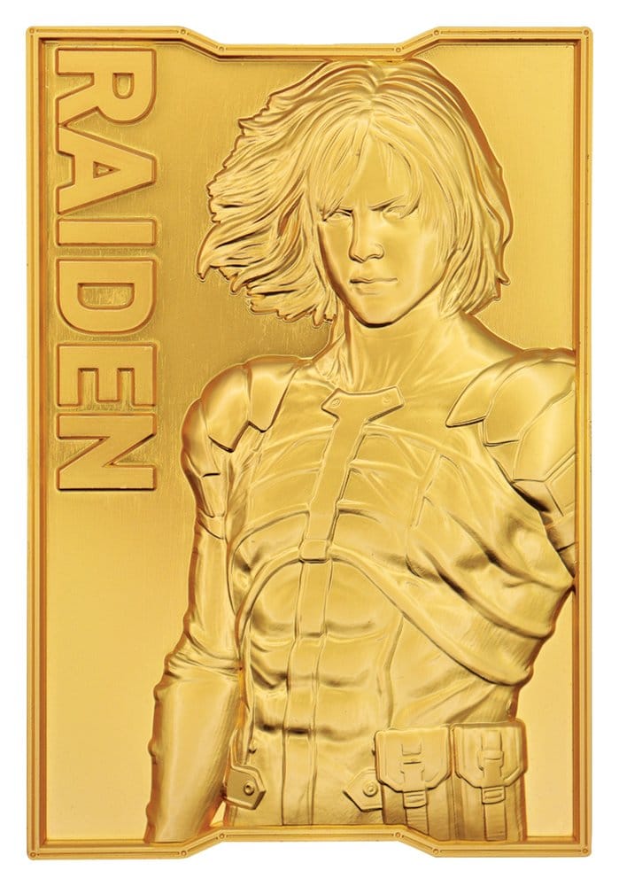 Metal Gear Solid 2 Lingot Raiden 24k Gold Plated Limited Edition