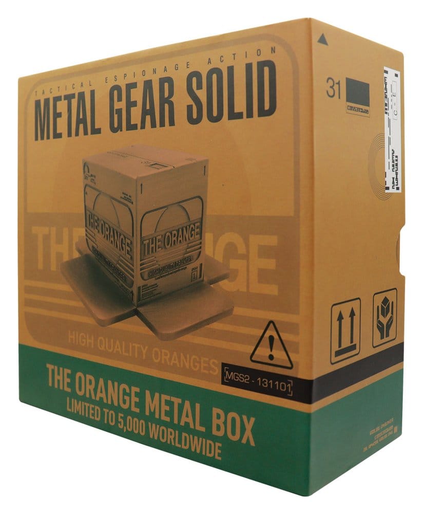 Metal Gear Solid 2 réplique Cardboard Box Antique Gold
