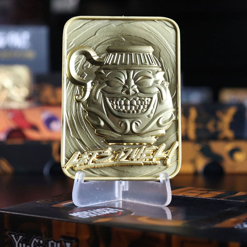 Yu-Gi-Oh! réplique Card Pot of Greed (plaqué or)