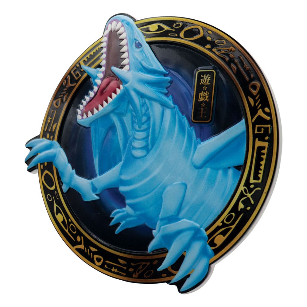 Yu-Gi-Oh! - Plaque de collection en résine Dragon Blanc aux Yeux Bleus