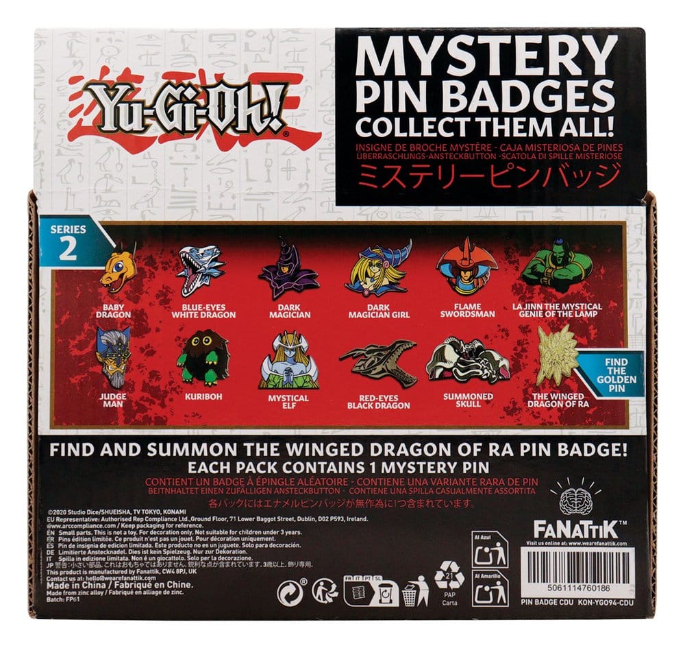 Yu-Gi-Oh! présentoir boîte-mystère Mystery Pin's Volume 2 (12)