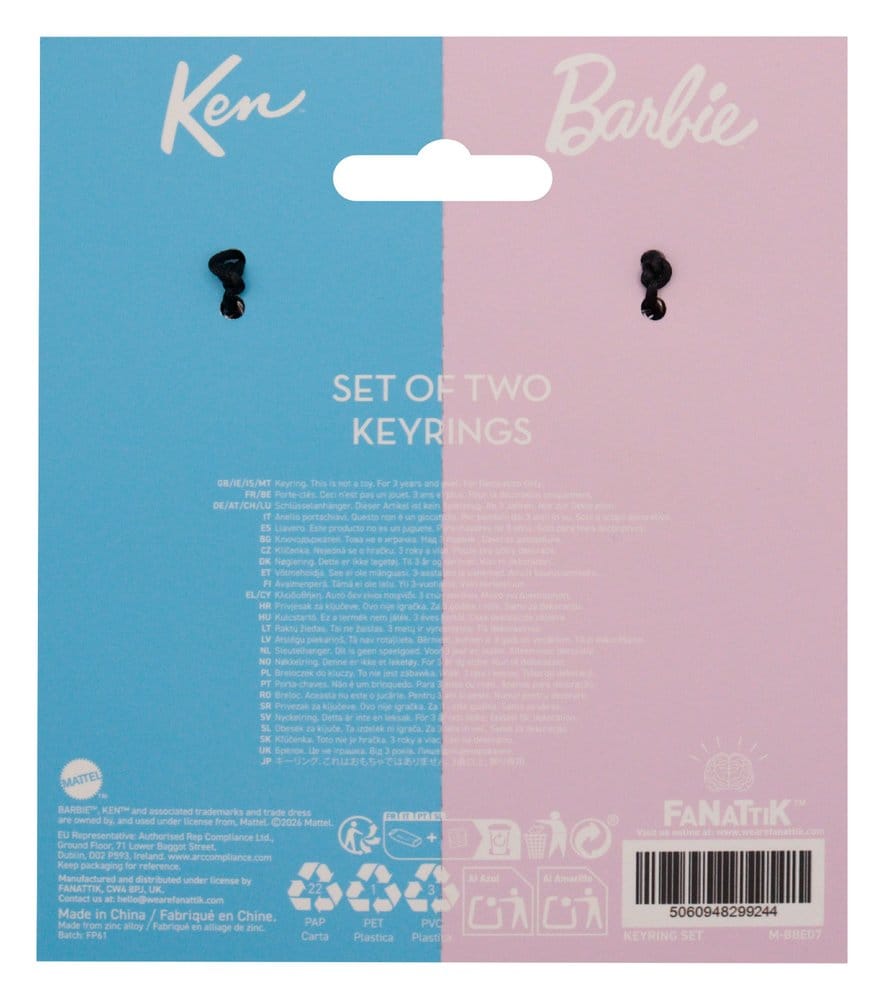 Barbie Set de porte-clés Barbie & Ken Twin Box