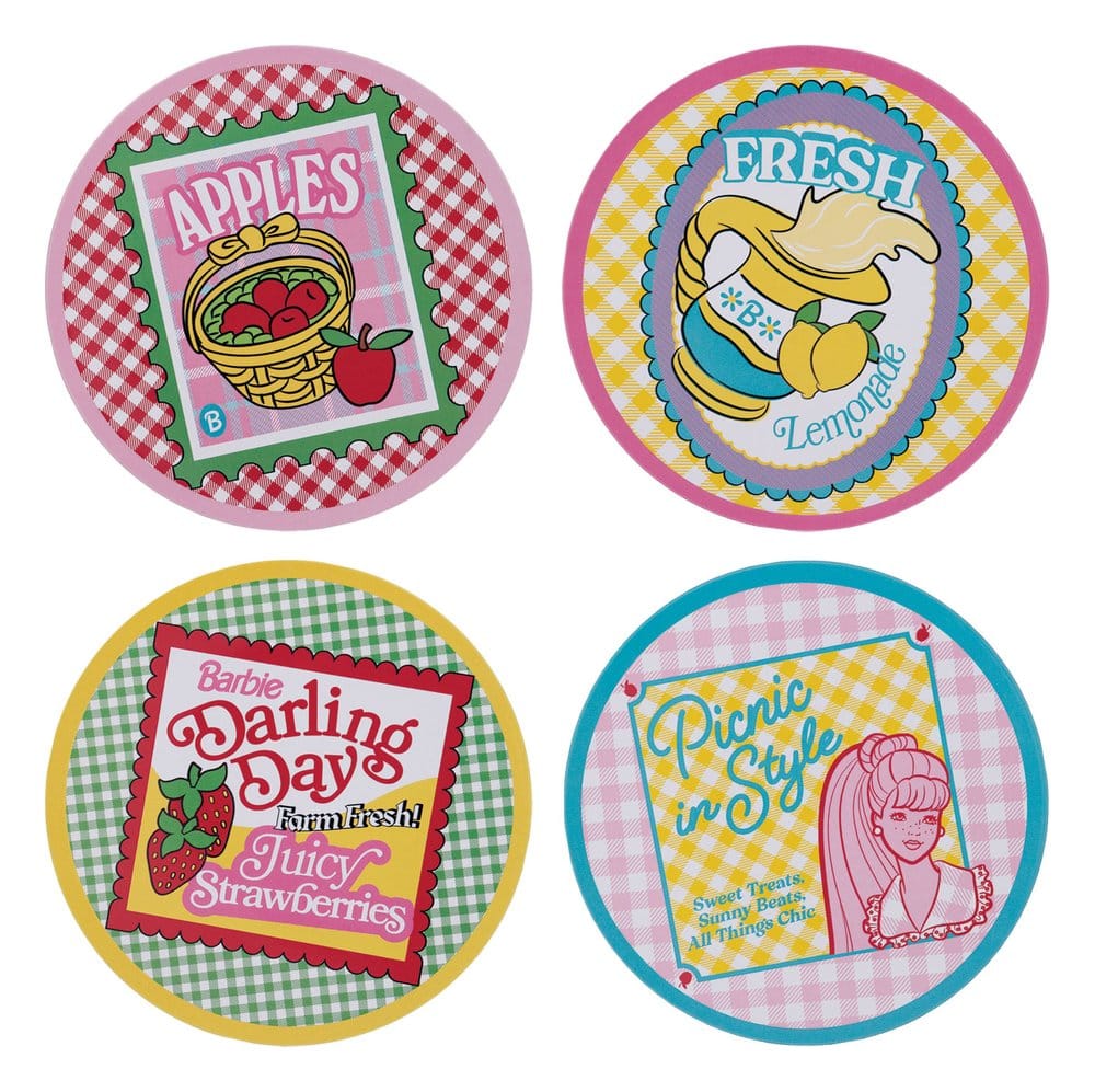 Barbie pack 4 sous-verres