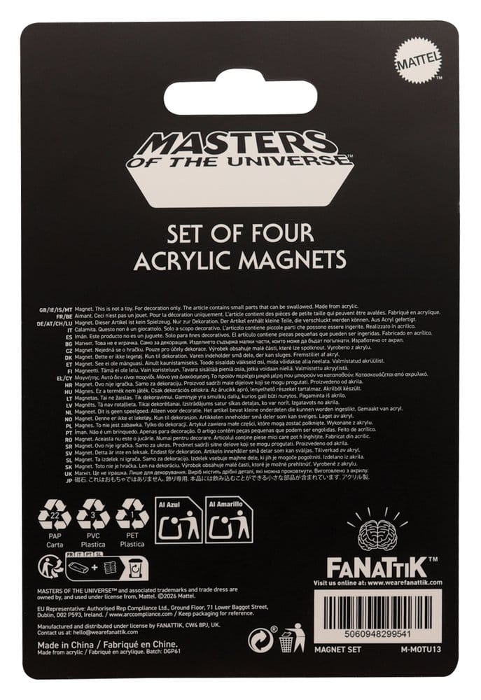 Masters of the Universe pack 4 aimants