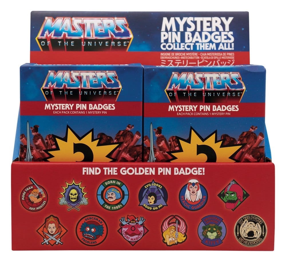 Masters of the Universe présentoir boîte-mystère Mystery Pin's Blind Box présentoir (12)
