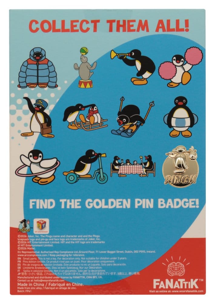 Pingu Pin's Mystère Présentoir Boîte Aveugle (12)