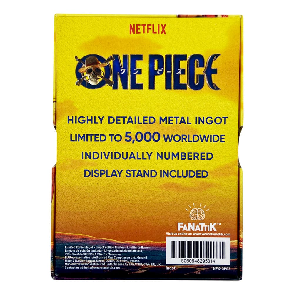 One Piece Lingot Luffy Wanted Poster Limited Edition