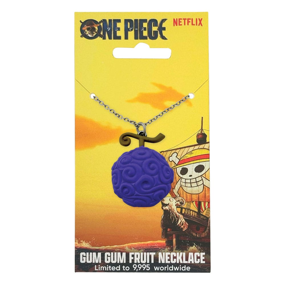 One Piece pendentif et collier Gum Gum Fruit