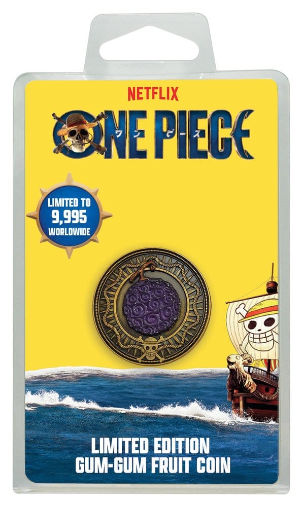 One Piece pièce de collection Gum Gum Coin Limited Edition 4 cm