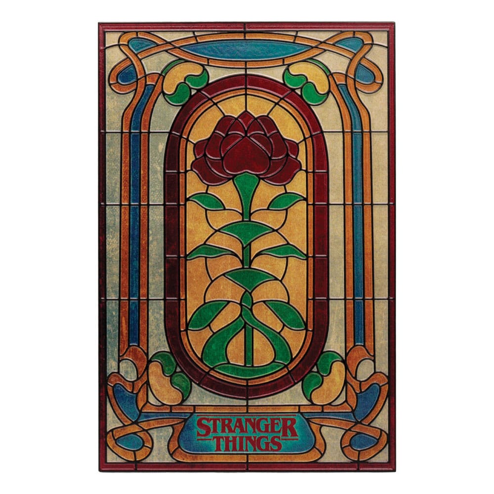 Stranger Things panneau résine Creel House Stained Glass Window