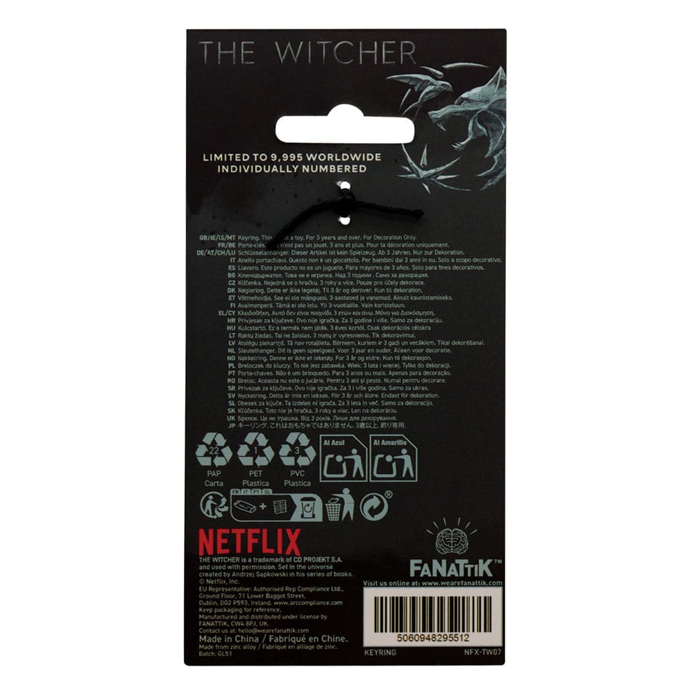The Witcher porte-clés Witcher & Roach Limited Edition
