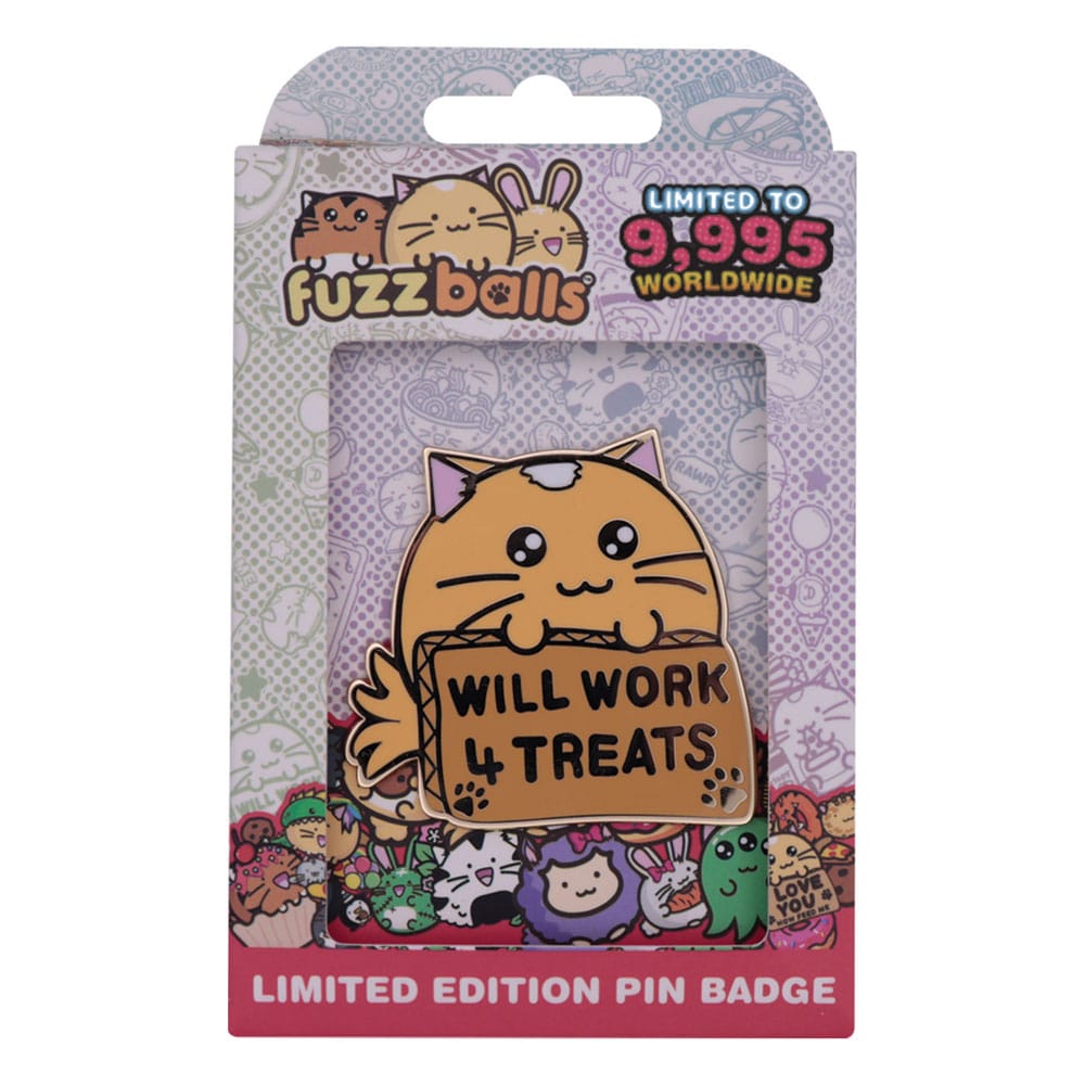 Fuzzballs pin's Whisky Will Work 4 Treats Limited Edition