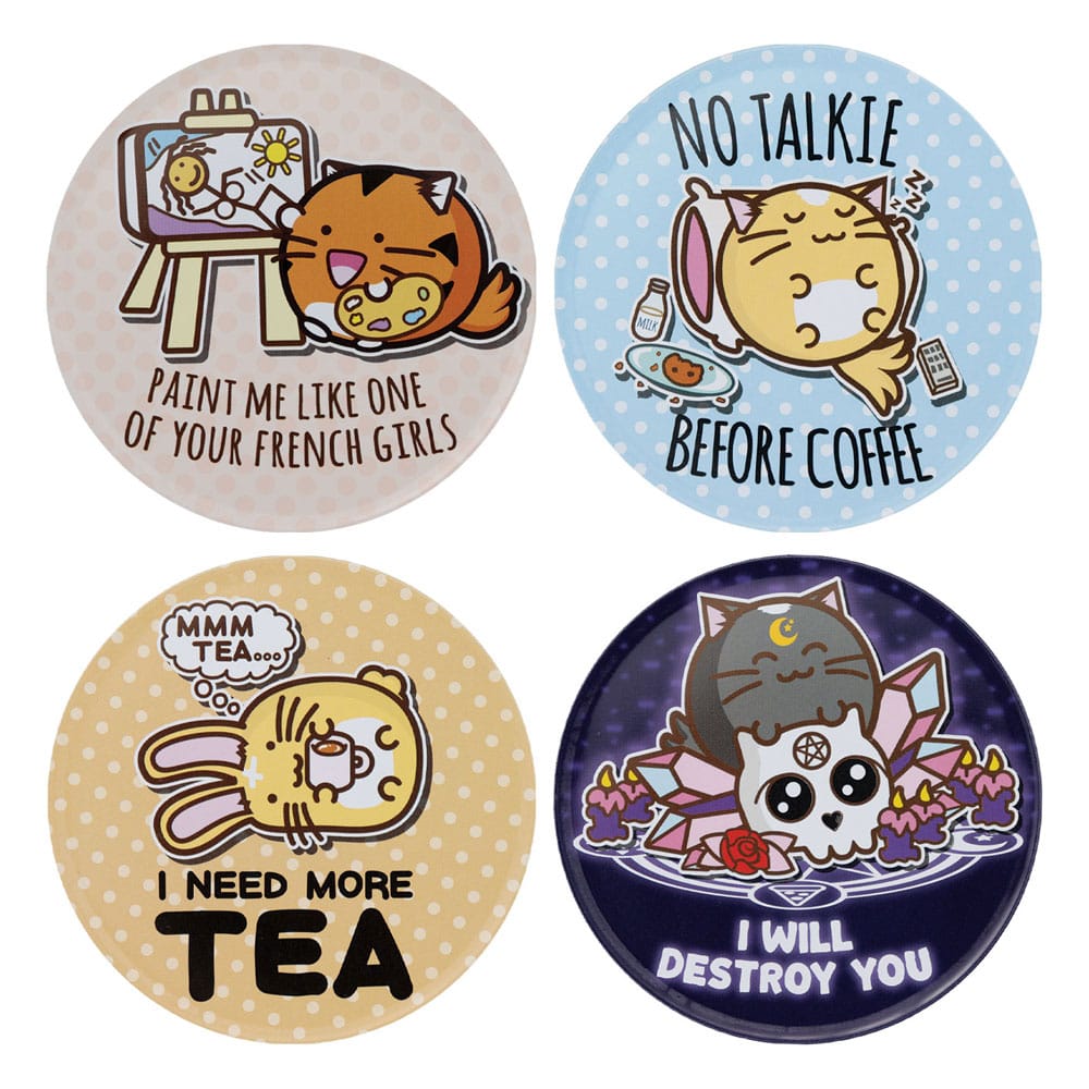 Fuzzballs pack 4 sous-verres