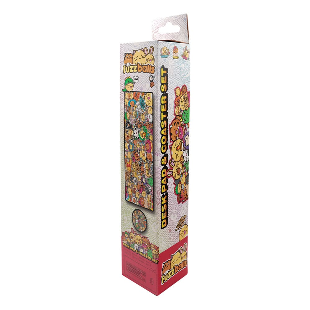 Fuzzballs set sous-mains revêtu & sous-verre