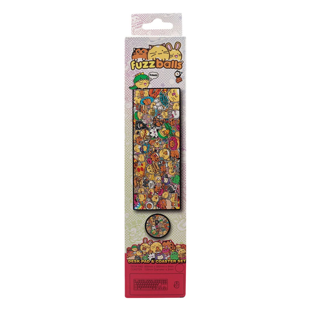 Fuzzballs set sous-mains revêtu & sous-verre