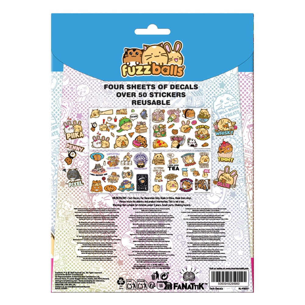 Fuzzballs stickers tech