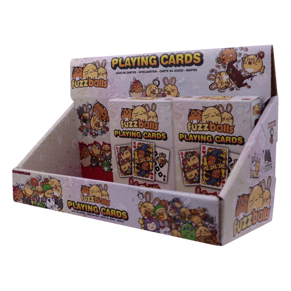 Fuzzballs présentoir jeux de cartes à jouer (12)