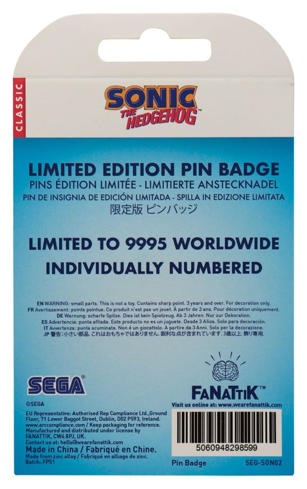 Sonic - The Hedgehog pin Sonic, Tails, Knuckles Limited Edition