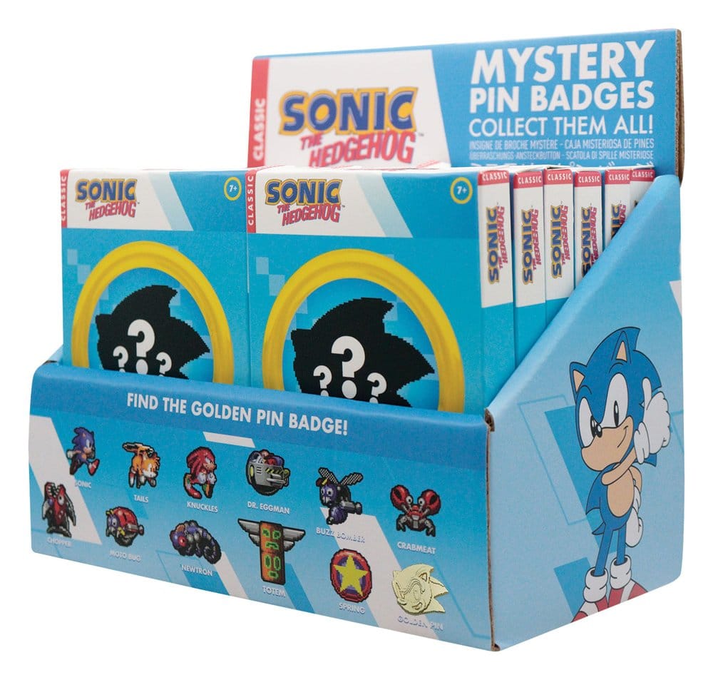 Sonic The Hedgehog présentoir boîte-mystère Mystery Pin's (12)