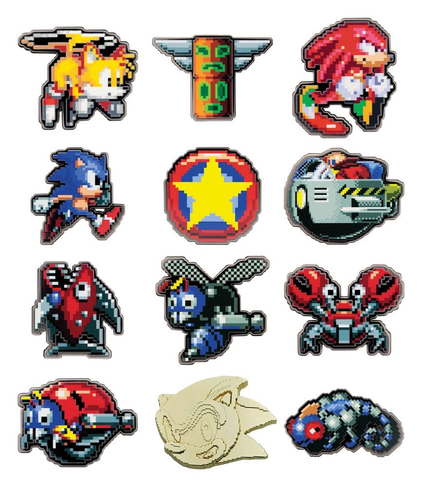 Sonic The Hedgehog présentoir boîte-mystère Mystery Pin's (12)