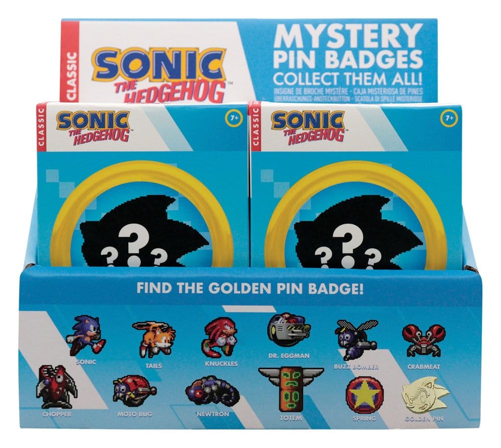 Sonic The Hedgehog présentoir boîte-mystère Mystery Pin's (12)