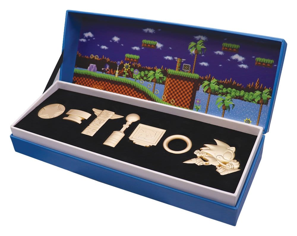 Sonic the Hedgehog réplique Commemorative Icons Set Limited Edition 10 x 28 x 4 cm