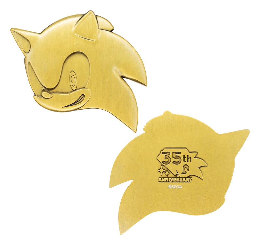 Sonic the Hedgehog set de médaillons 35th Anniversary Then & Now Limited Edition