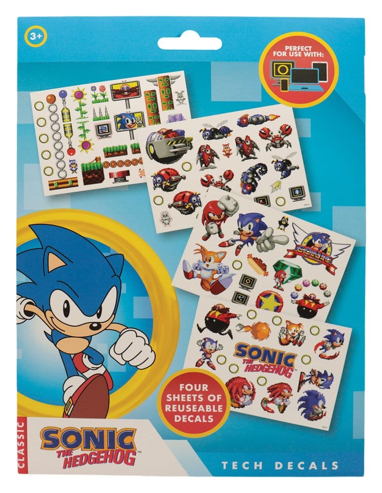 Sonic - The Hedgehog stickers tech