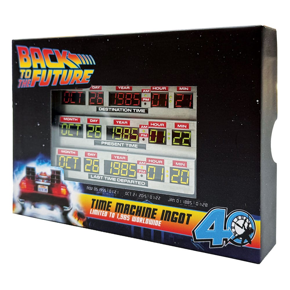 Retour vers le futur Lingot 40th Anniversary Time Circuits Limited Edition
