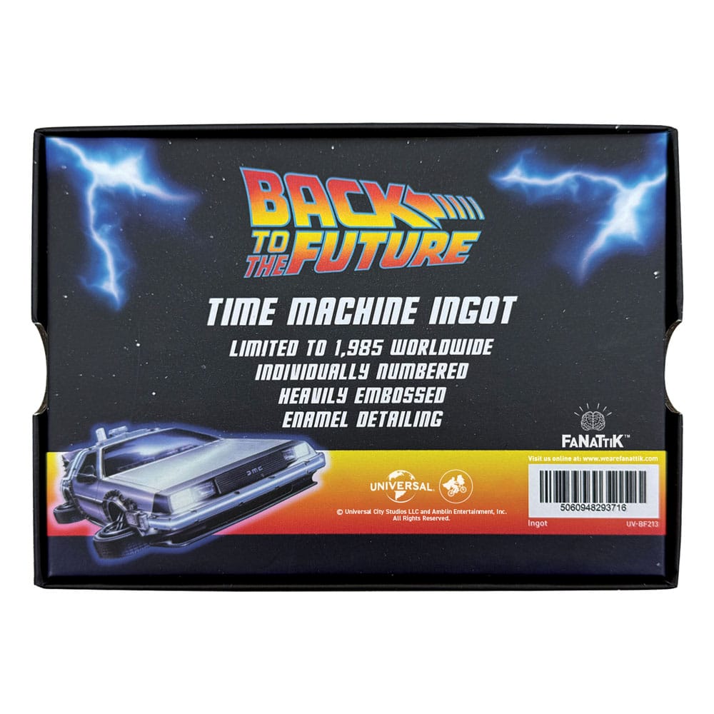 Retour vers le futur Lingot 40th Anniversary Time Circuits Limited Edition