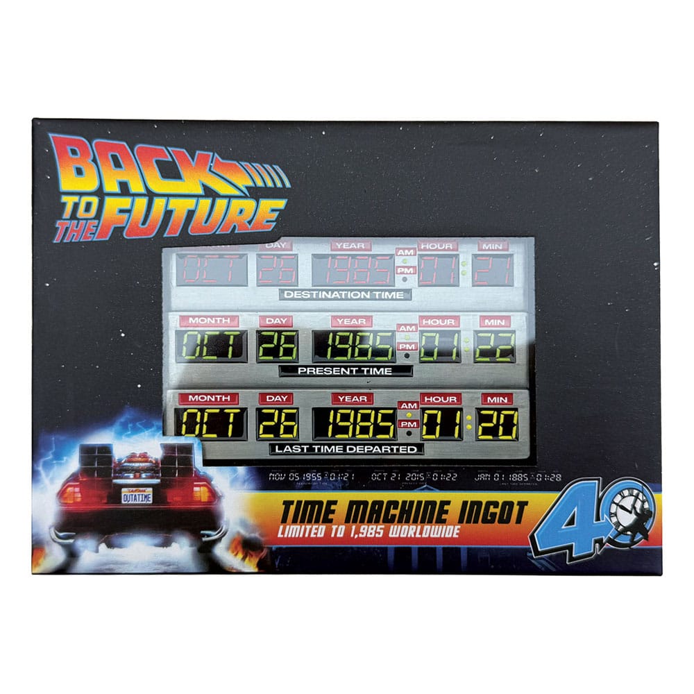 Retour vers le futur Lingot 40th Anniversary Time Circuits Limited Edition