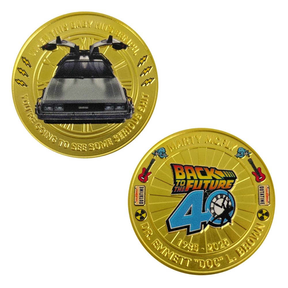 Retour vers le futur pièce de collection 40th Anniversary Limited Edition