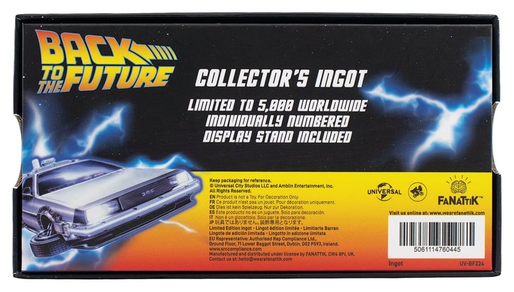Retour vers le futur Lingot Style vitrail Édition Limitée