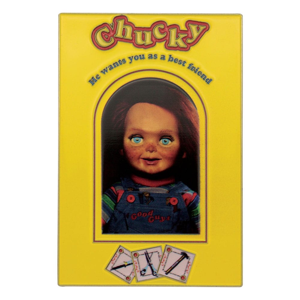 Chucky Jeu d´enfant Lingot avec Spell Card Chucky Limited Edition