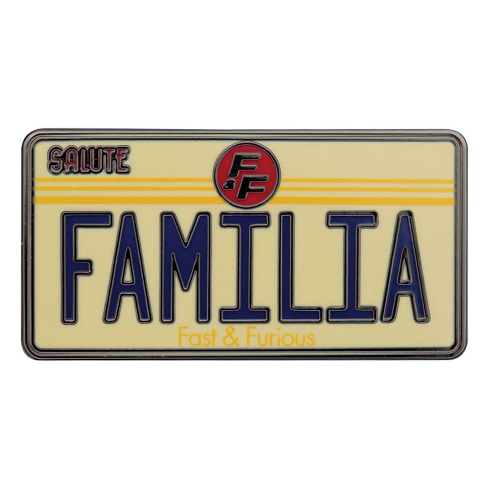Fast & Furious pin Familia License Plate