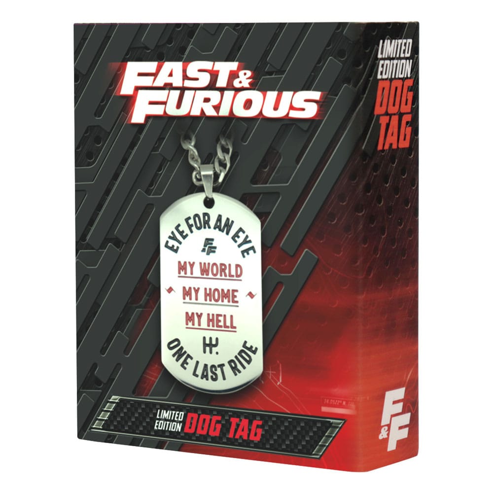 Fast & Furious pendentifs Dog Tag