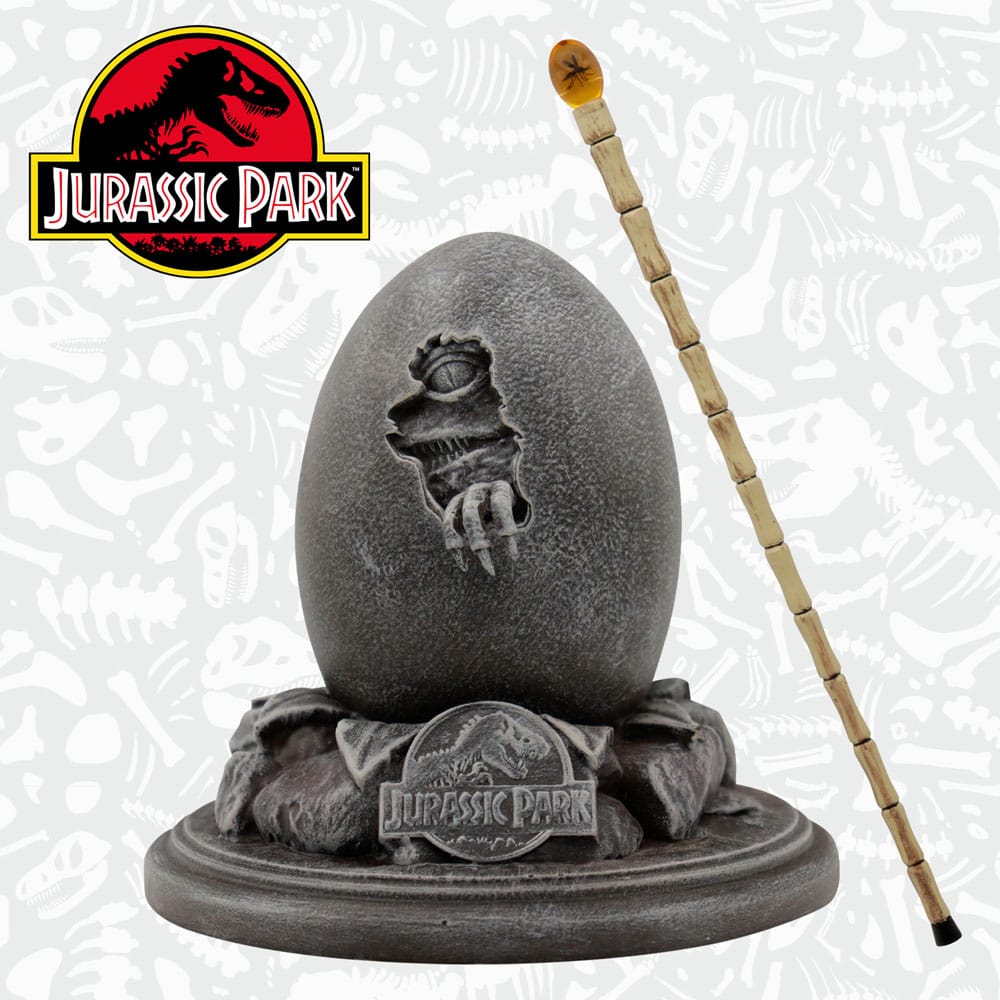Jurassic Park répliques 30th Anniversary Replica Egg & John Hammond Cane Set