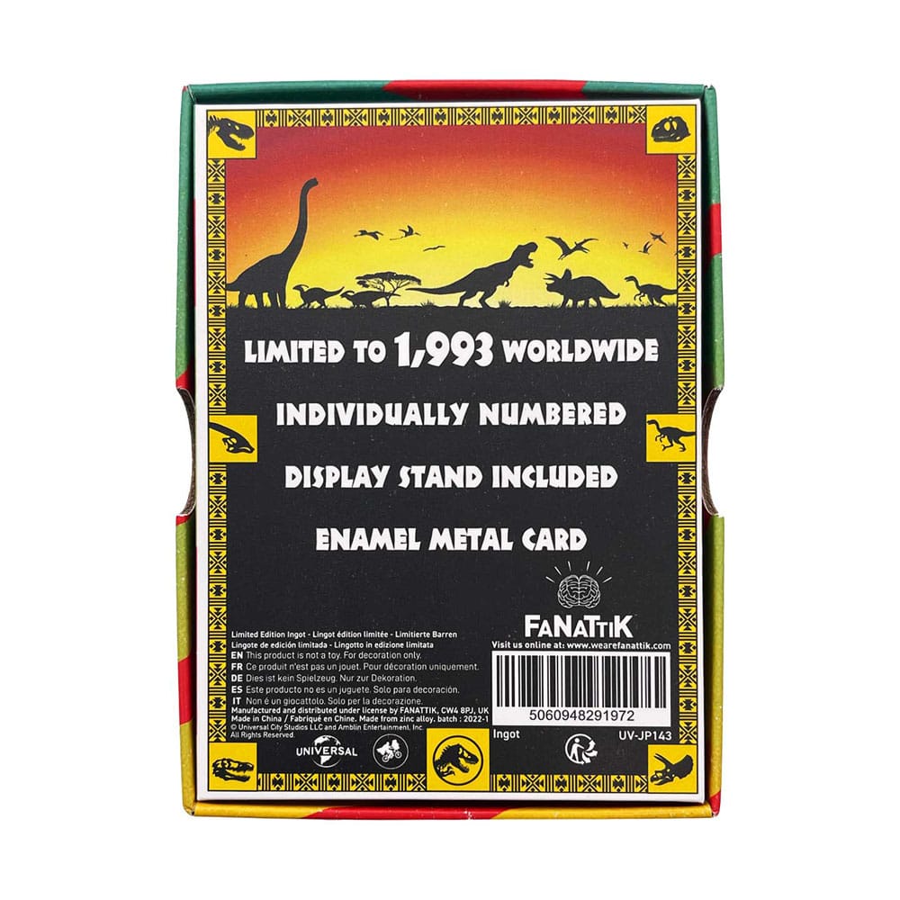 Jurassic Park Lingot 30th Anniversary Jeep Limited Edition