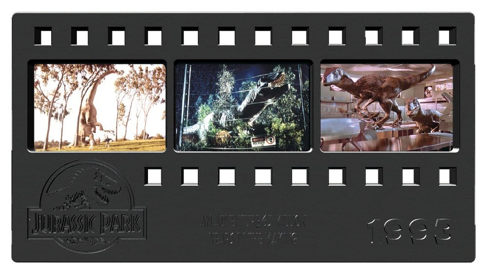 Jurassic Park Lingot Metal Film Strip Collectible 12 cm